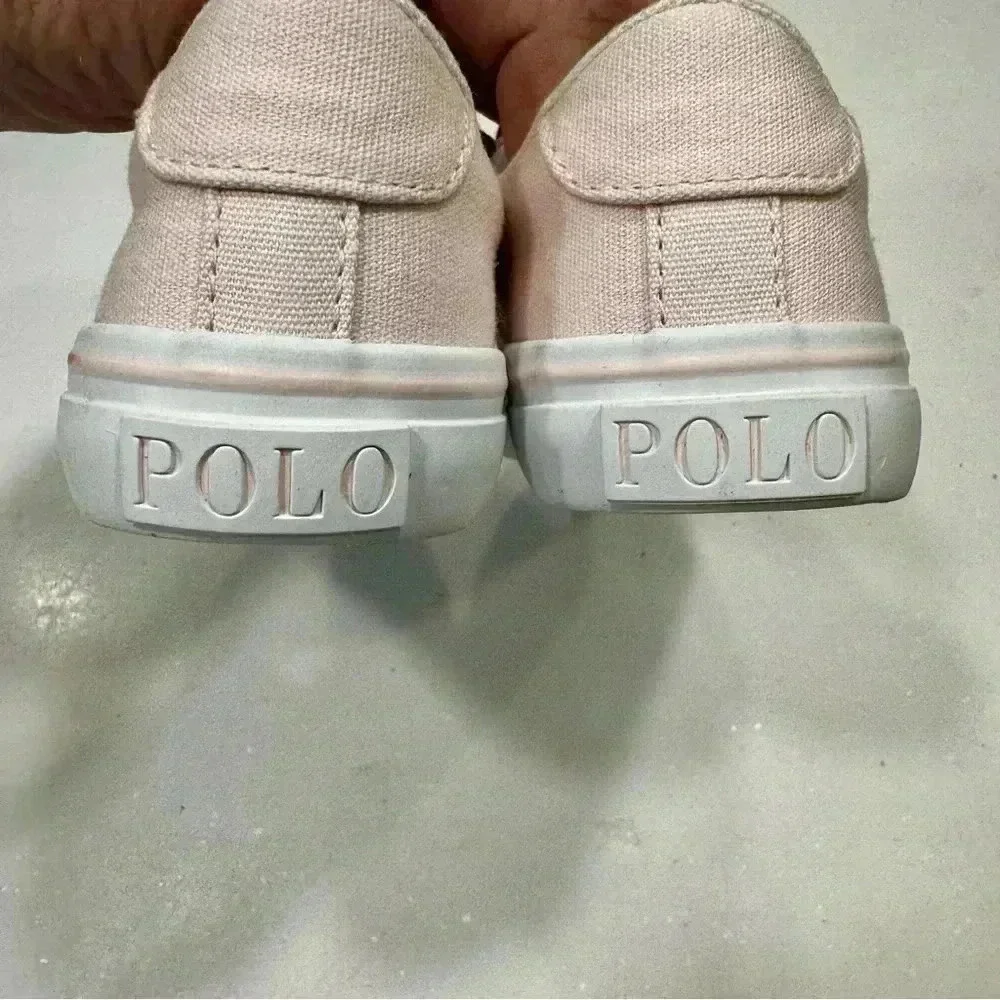 Polo Ralph Lauren Toddler Girls Sneakers Size 9 Pink & White